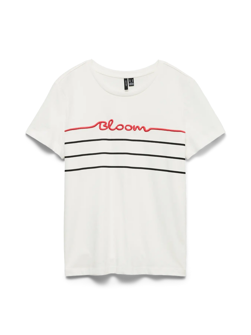 Vero Moda Line Francis SS Top | Snow White