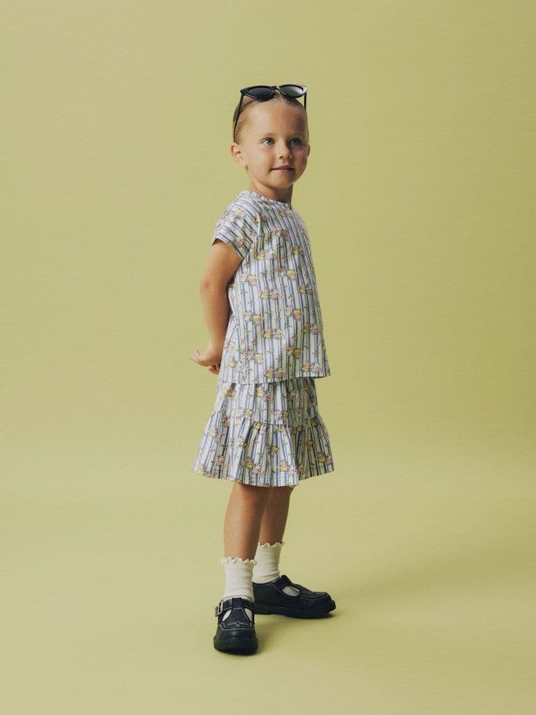 Name it Amma Mini Peppa Skirt  | Bleached Denim