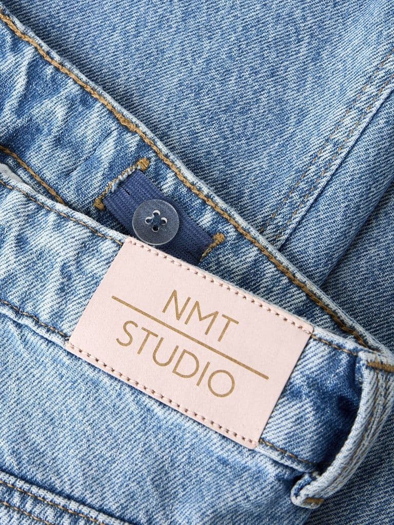 Name it Bella Kids X-Wide LC Fold Jeans | Med Blue