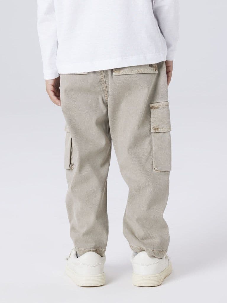 Name it Ben Mini Tap Cargo Twill Pants | Chinchilla