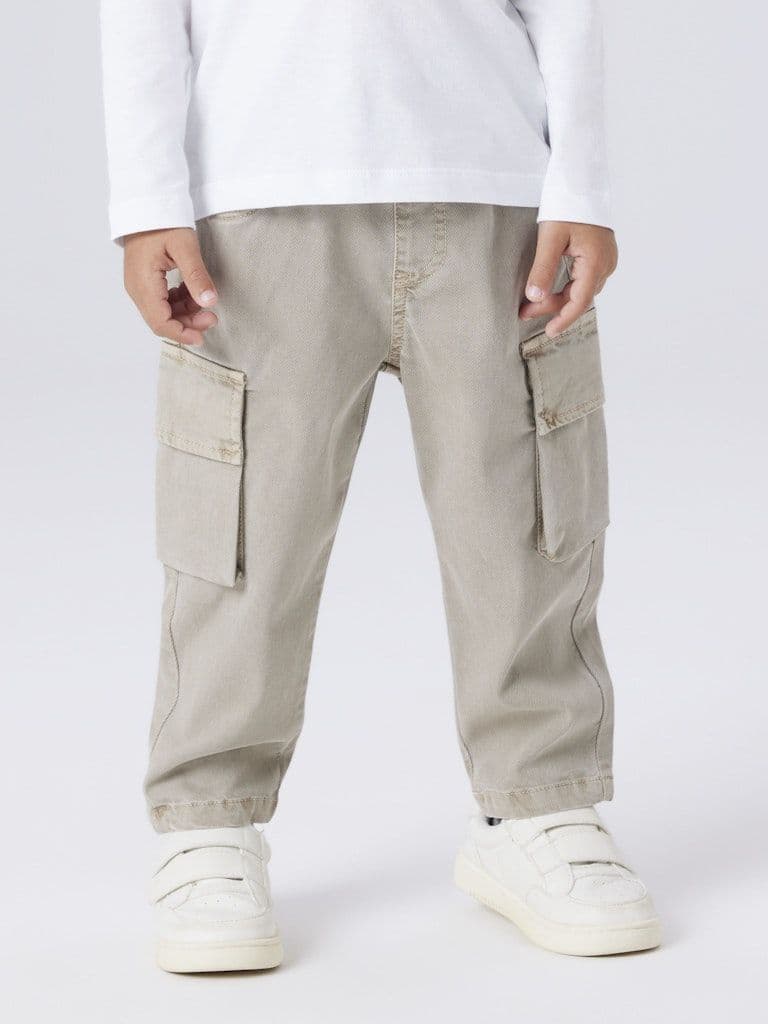 Name it Ben Mini Tap Cargo Twill Pants | Chinchilla