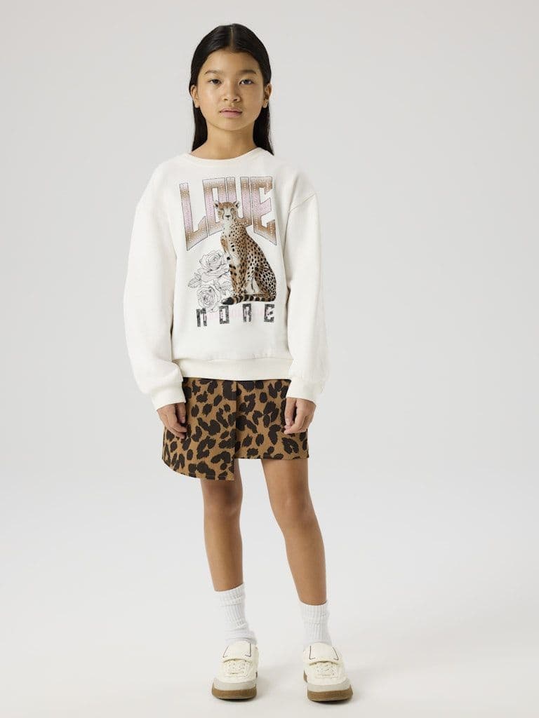 Name it Beo Kids LS  Sweat | Cloud Dancer