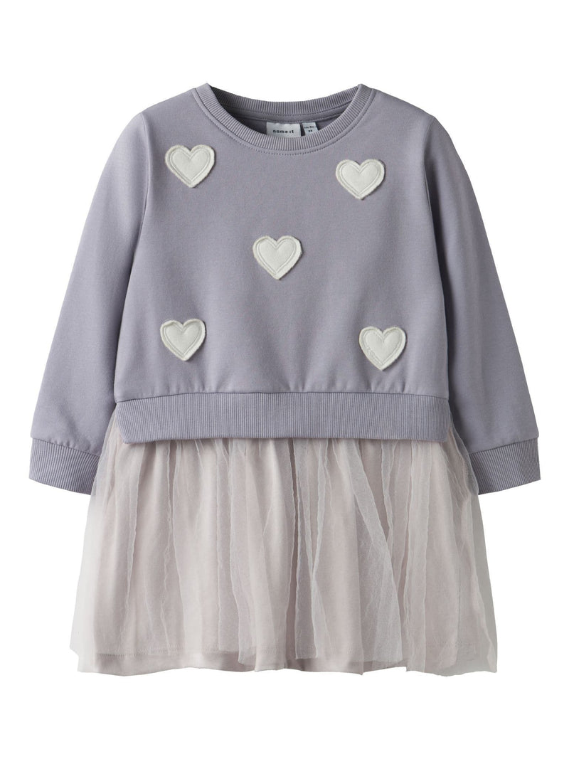 Name it  Bianja Mini Sweat Dress| Lavender