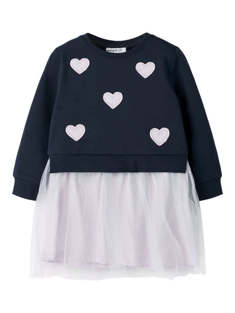 Name it  Bianja Mini Sweat Dress| Navy