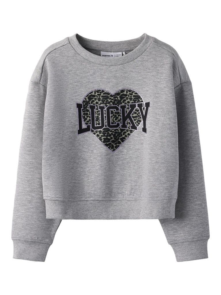 Name it Bima Kids LS Relax Short Sweat  | Grey