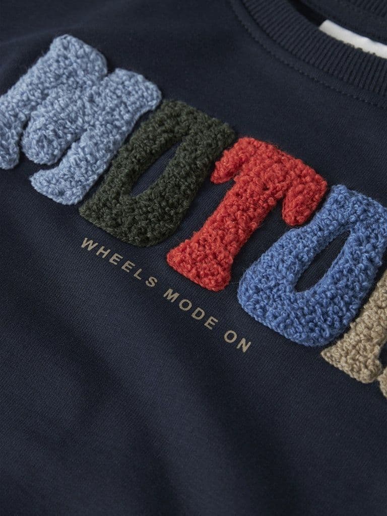 Name it  Bluke Mini LS Sweat | Navy