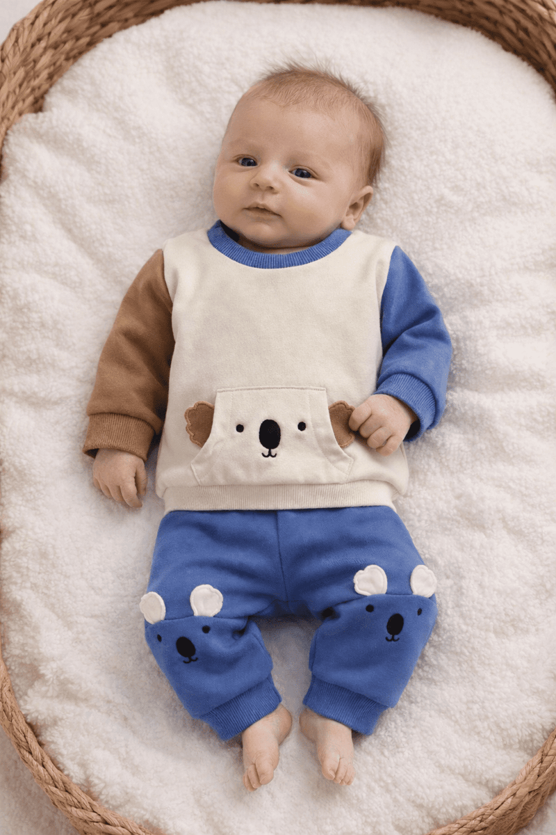Name it Boso NB Boys Set  | Stone