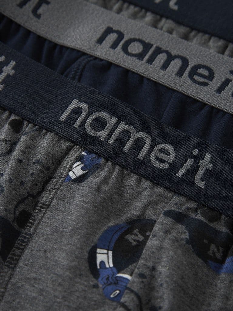 Name it Boxer Kids 3 Pack | Dark Grey