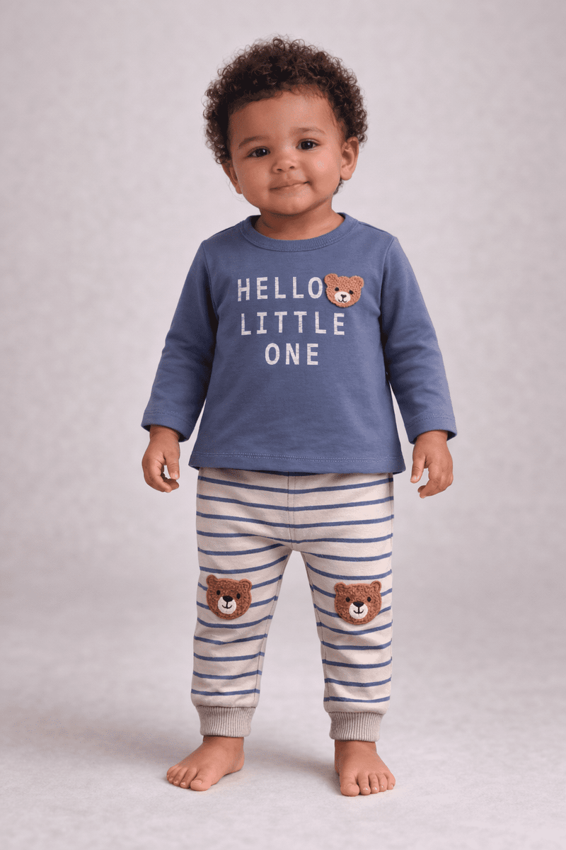 Name it Boys Dusnus & Daddel NB Set   |Indigo