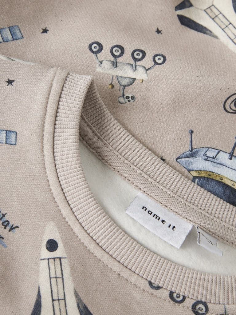 Name it  Dace Mini LS Sweat | Grey
