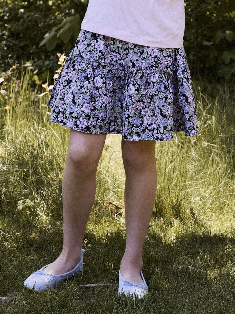 Name it  Data Kids Skirt | Black Print
