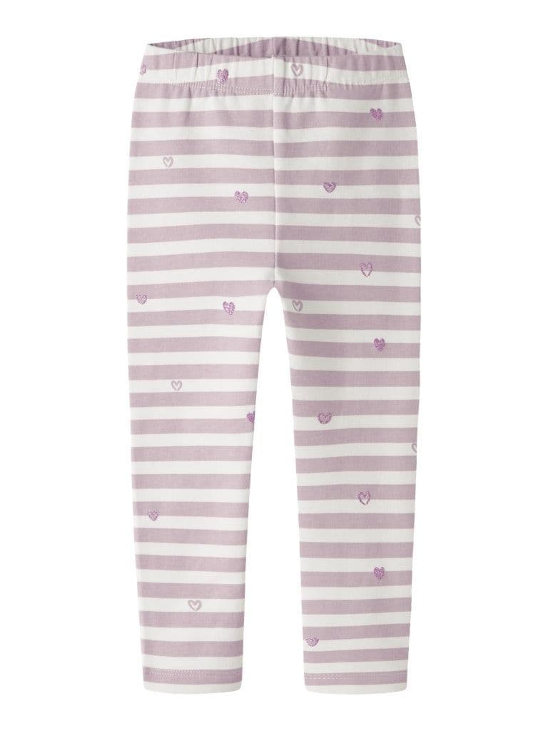Name it  Davina Mini AOP Sweat Legging | Cloud Dancer