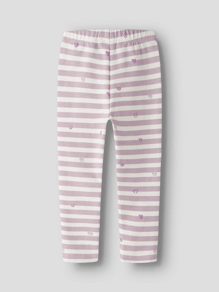 Name it  Davina Mini AOP Sweat Legging | Cloud Dancer