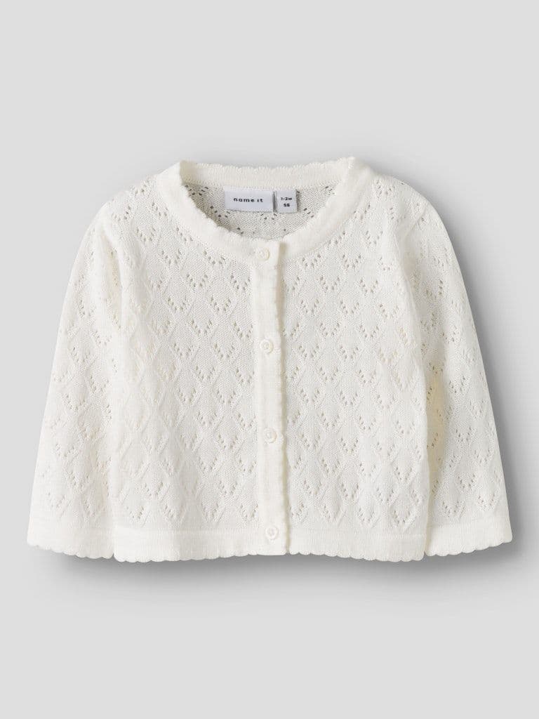 Name it  Desina LS Short Cardigan | White