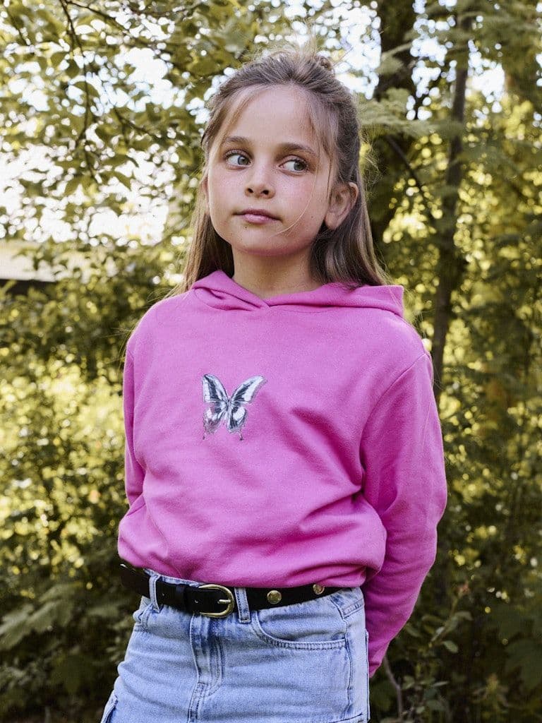Name it  Diviana Kids LS Sweat | Strawberry