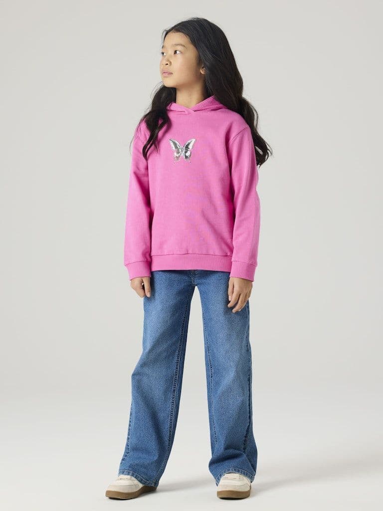 Name it  Diviana Kids LS Sweat | Strawberry