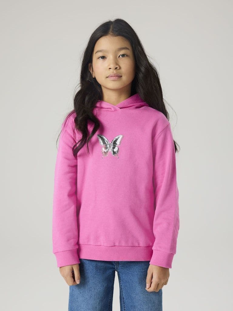Name it  Diviana Kids LS Sweat | Strawberry