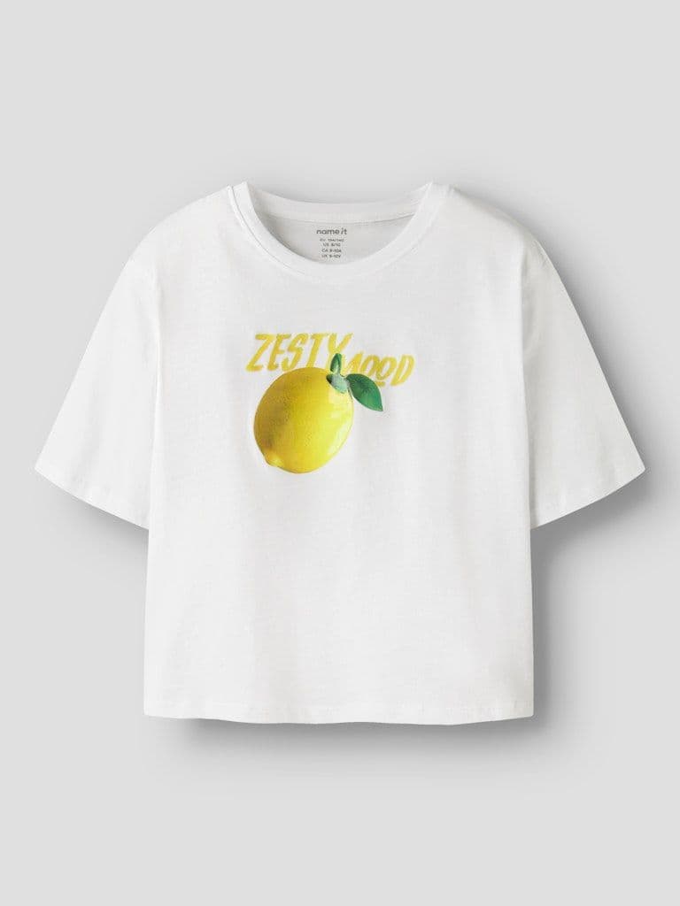 Name it Farinaz Kids SS Short Top| Lemon