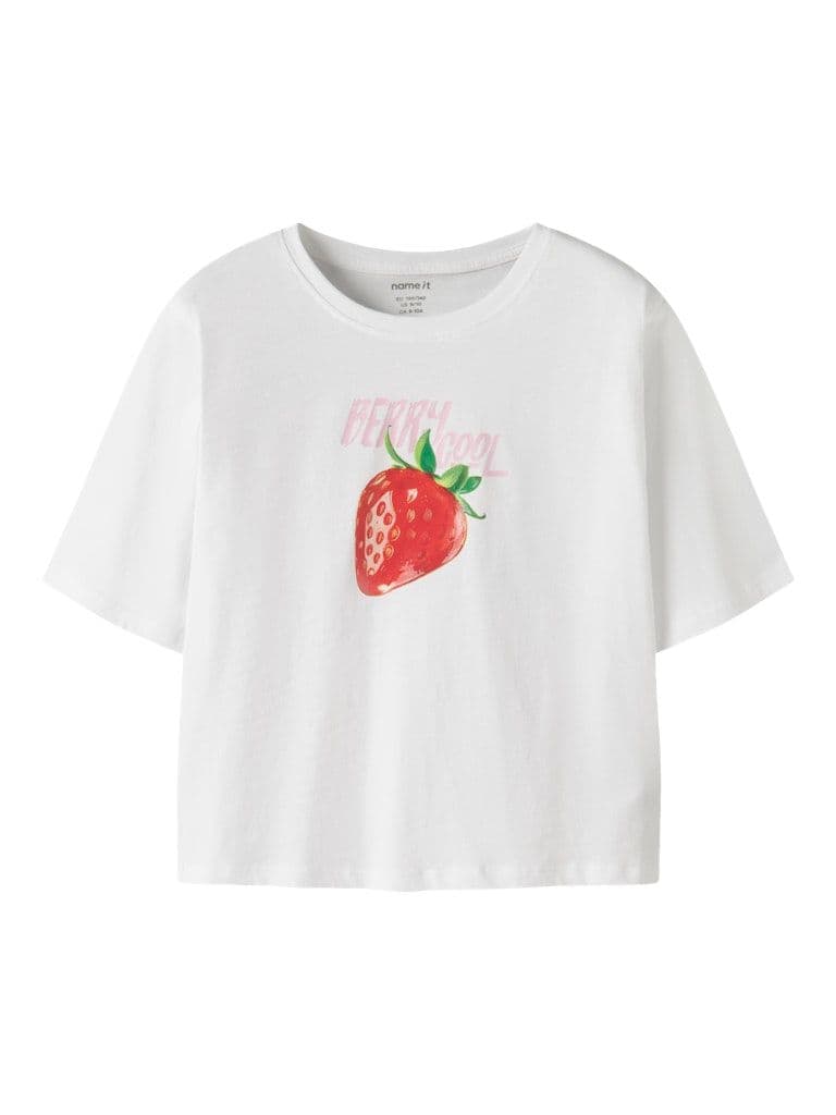 Name it Farinaz Kids SS Short Top| White