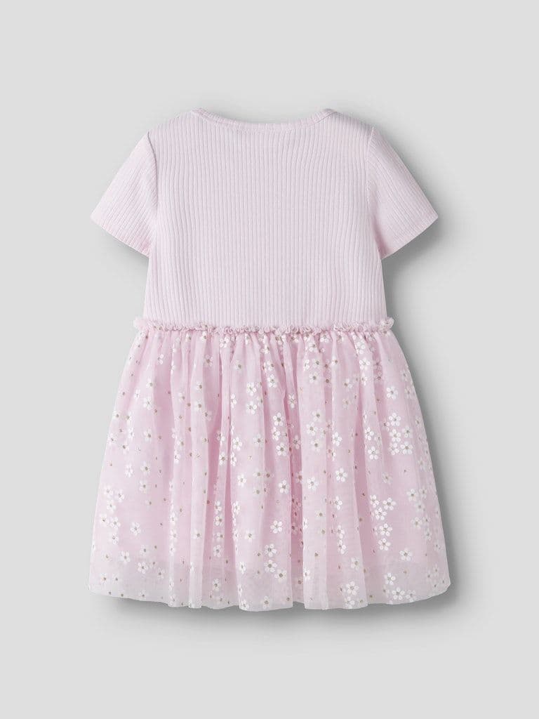 Name it Floral Mini SS Dress  | Pink