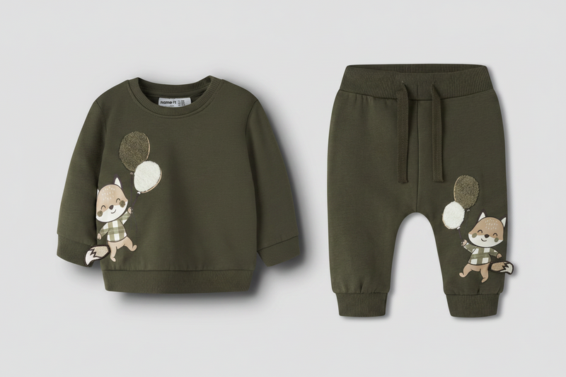 Name It Neil Boys NB Sweat Set | Khaki