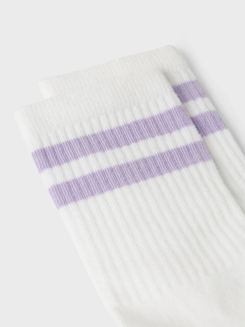 Name it Jalma Kids Socks| White/putple
