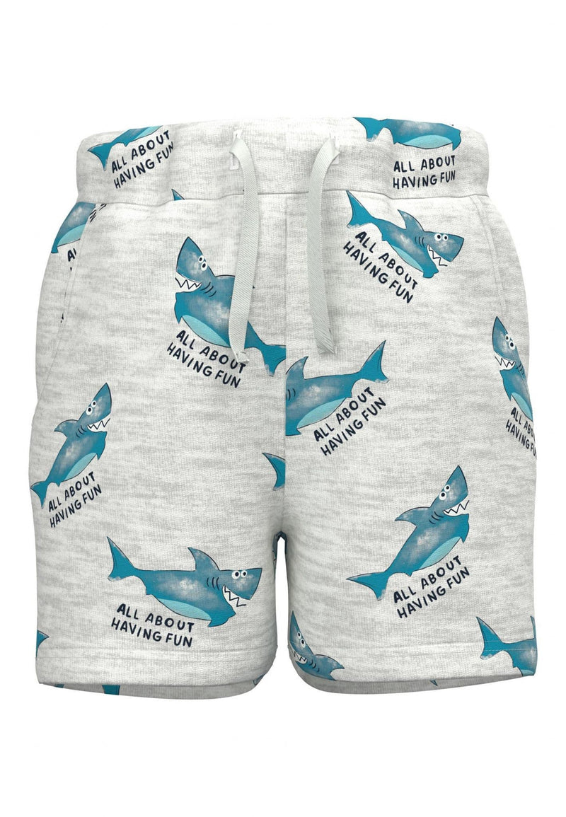 Name It Jarl Mini Sweat Shorts  | Light Grey