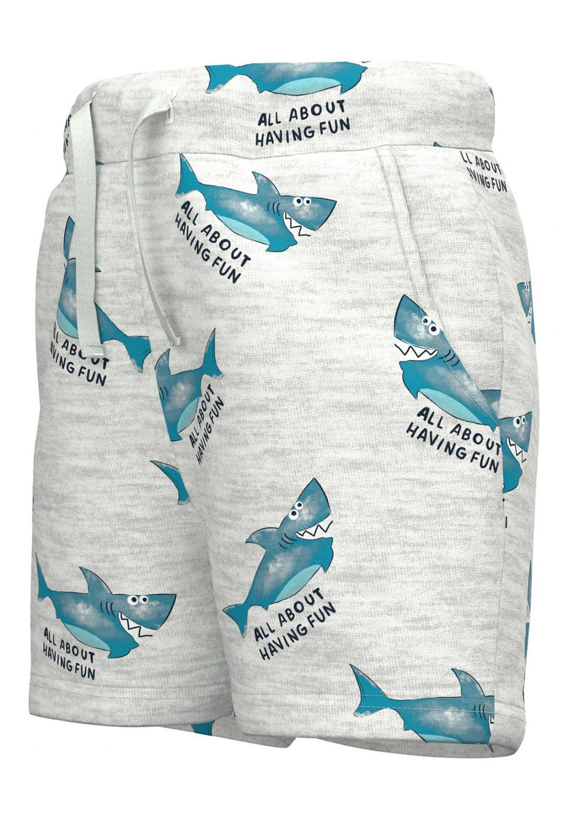 Name It Jarl Mini Sweat Shorts  | Light Grey