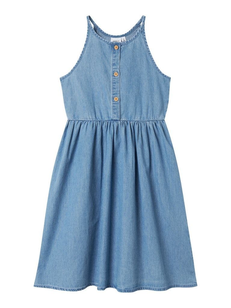 Name it  Joy Kids Strap Denim Dress | Medium Blue