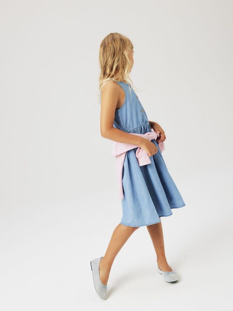 Name it  Joy Kids Strap Denim Dress | Medium Blue