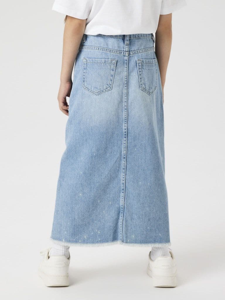 Name it Kat Kids Denim Long Skirt  | Light Blue