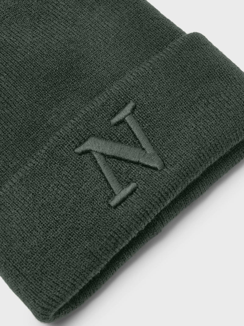 Name it  Malik Kids Knit Beanie | Forest