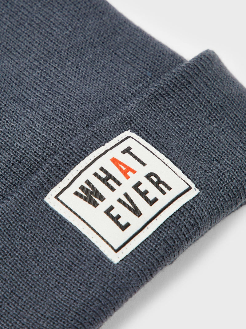 Name it  Malik Kids Knit Beanie Whateve | Ink