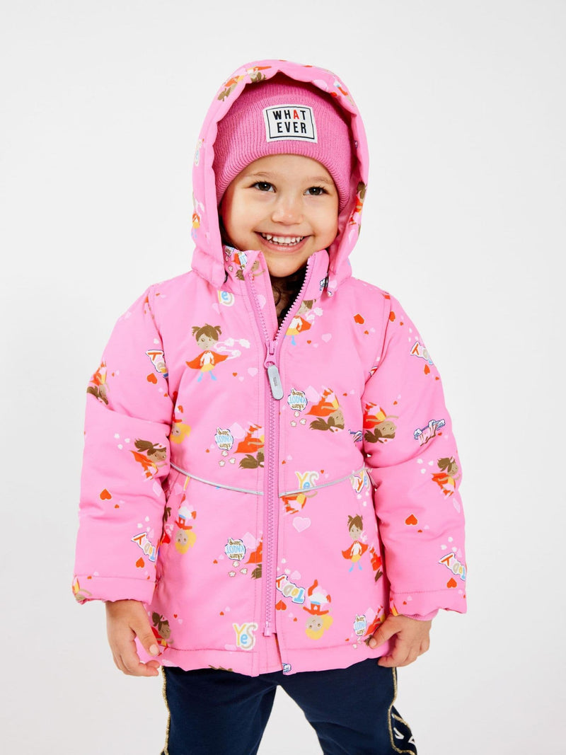 Name it  Malik Kids Knit Beanie Whateve | Pink