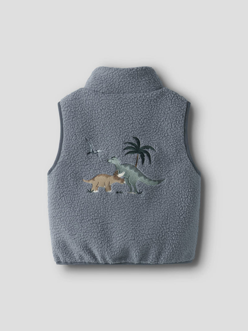Name it  Mall Mini Sherpa Vest  | Flint Stone
