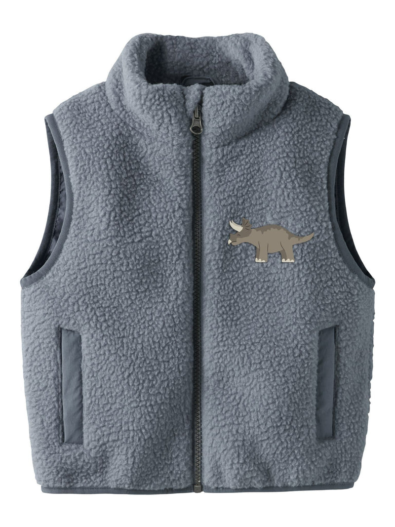 Name it  Mall Mini Sherpa Vest  | Flint Stone