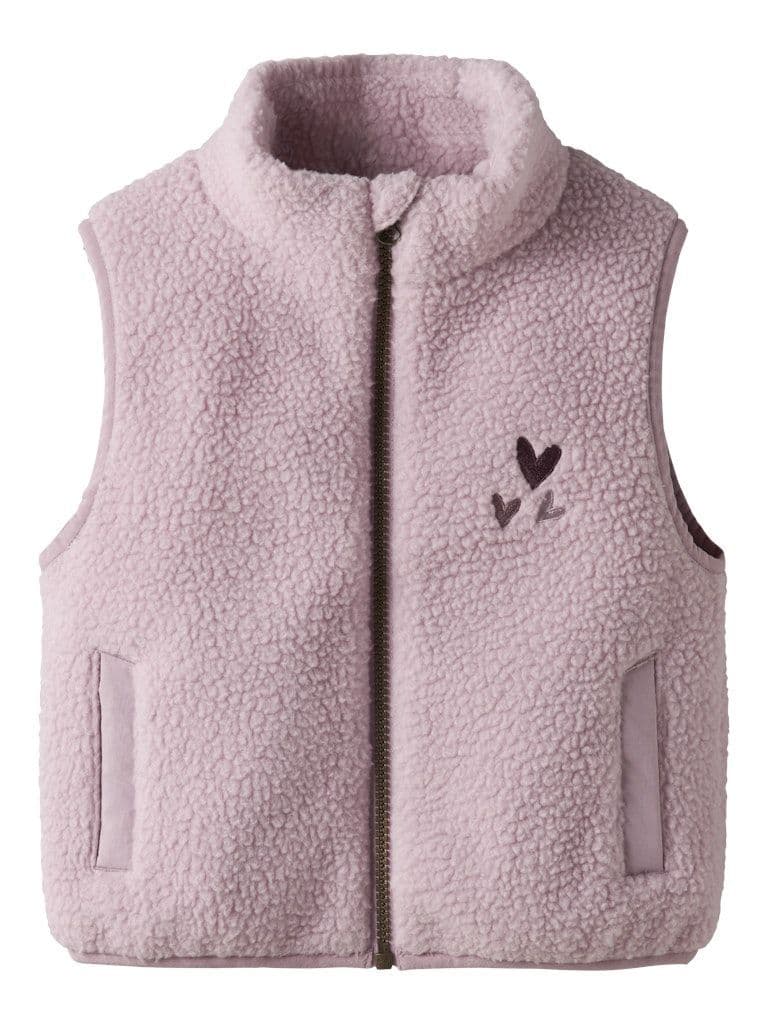 Name it  Mall Mini Sherpa Vest | Lilac