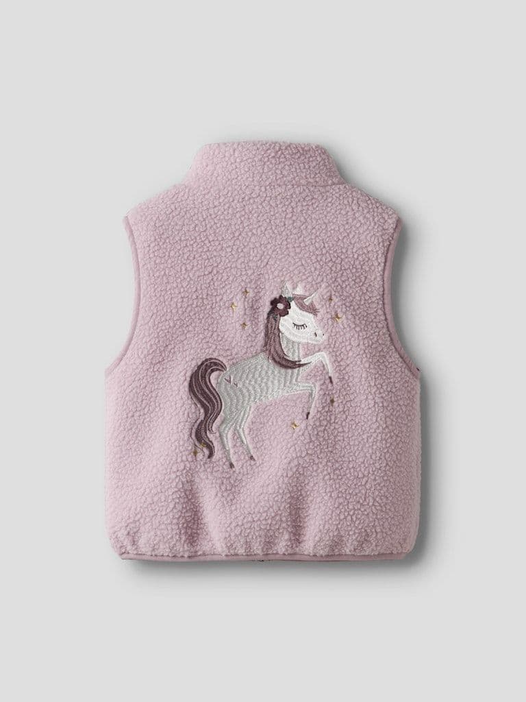Name it  Mall Mini Sherpa Vest | Lilac