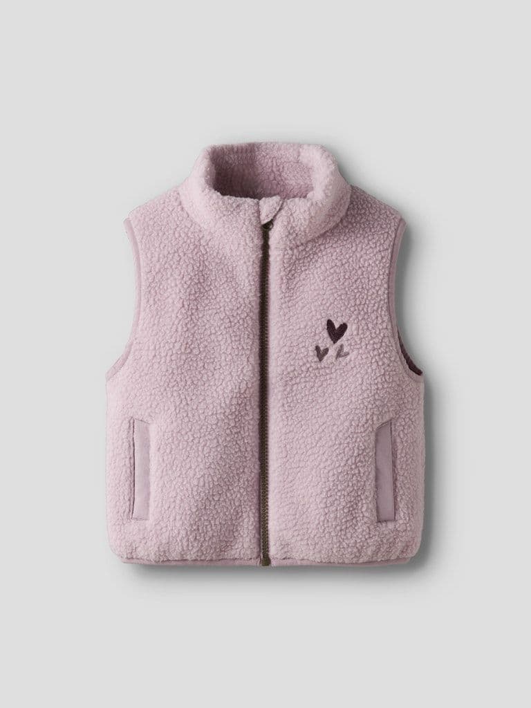 Name it  Mall Mini Sherpa Vest | Lilac