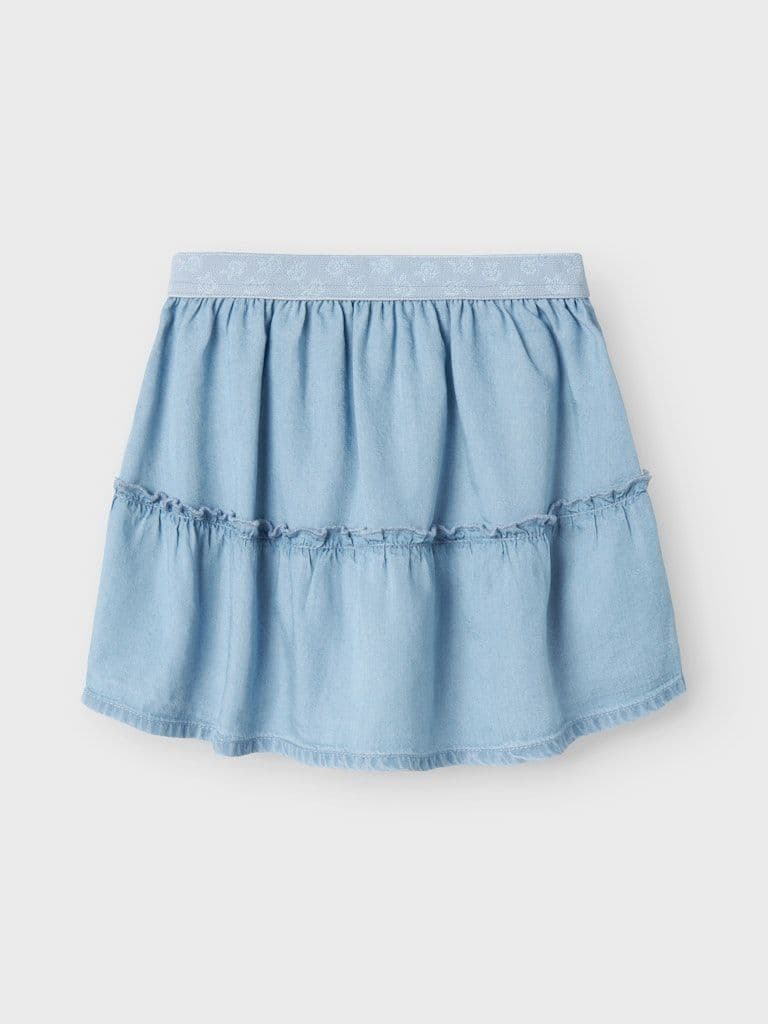 Name it  Mia Mini Wide Denim Skirt | Light Denim