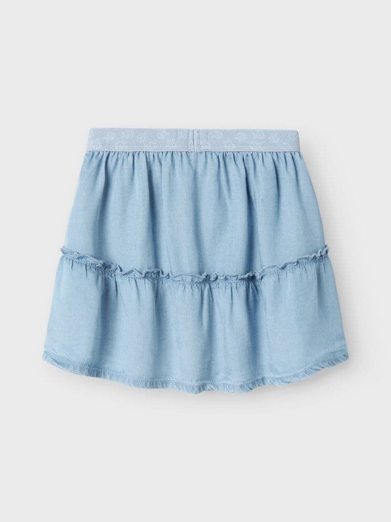 Name it  Mia Mini Wide Denim Skirt | Light Denim