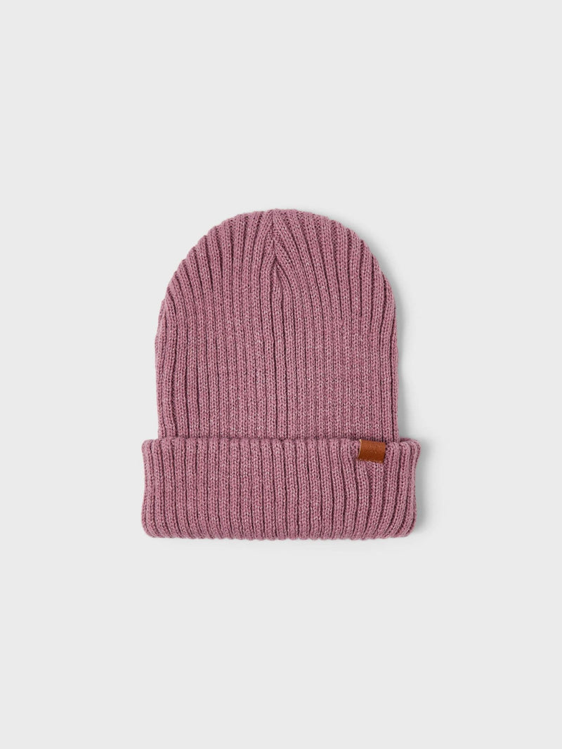 Name it  Milan Mini Knit Hat Glitter  | Mauve
