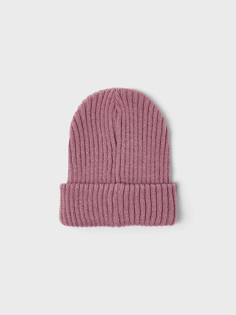 Name it  Milan Mini Knit Hat Glitter  | Mauve
