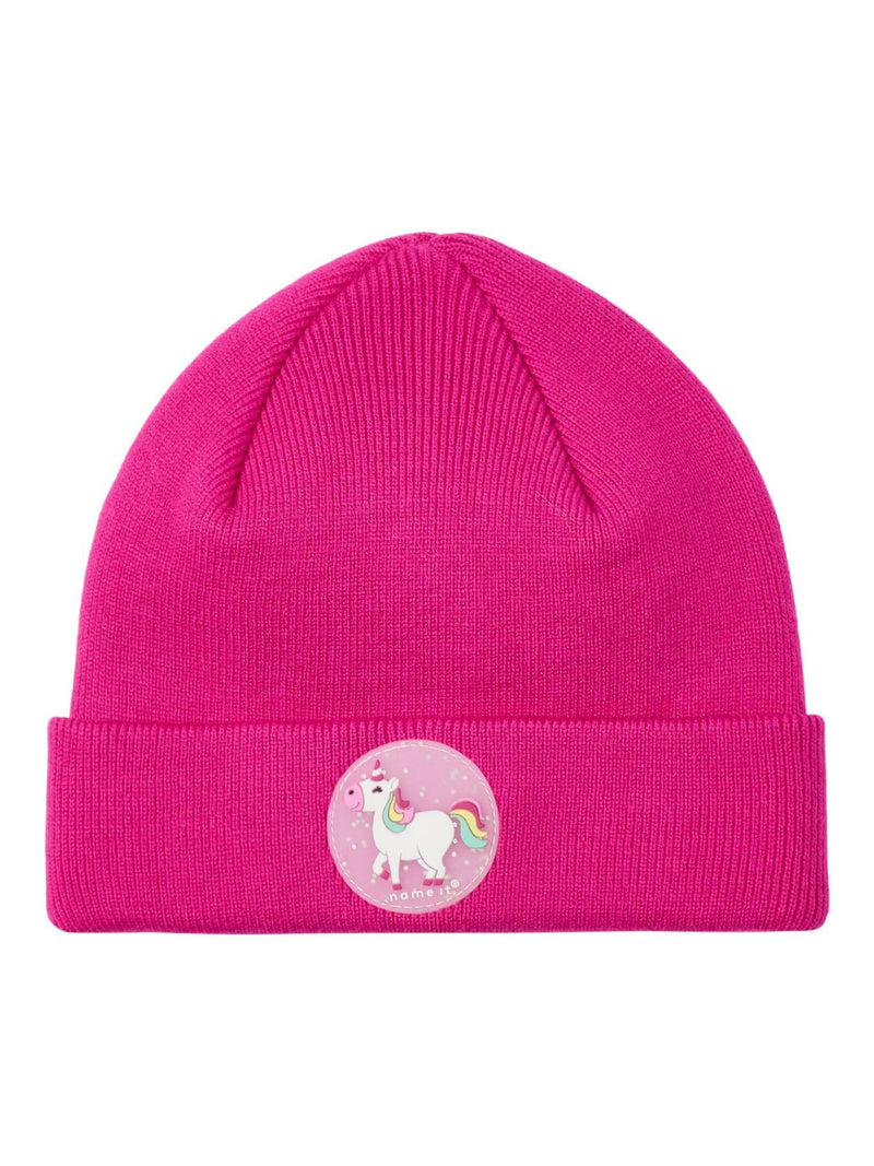 Name It Moso Mini Ear Protect Badge Beanie Pink