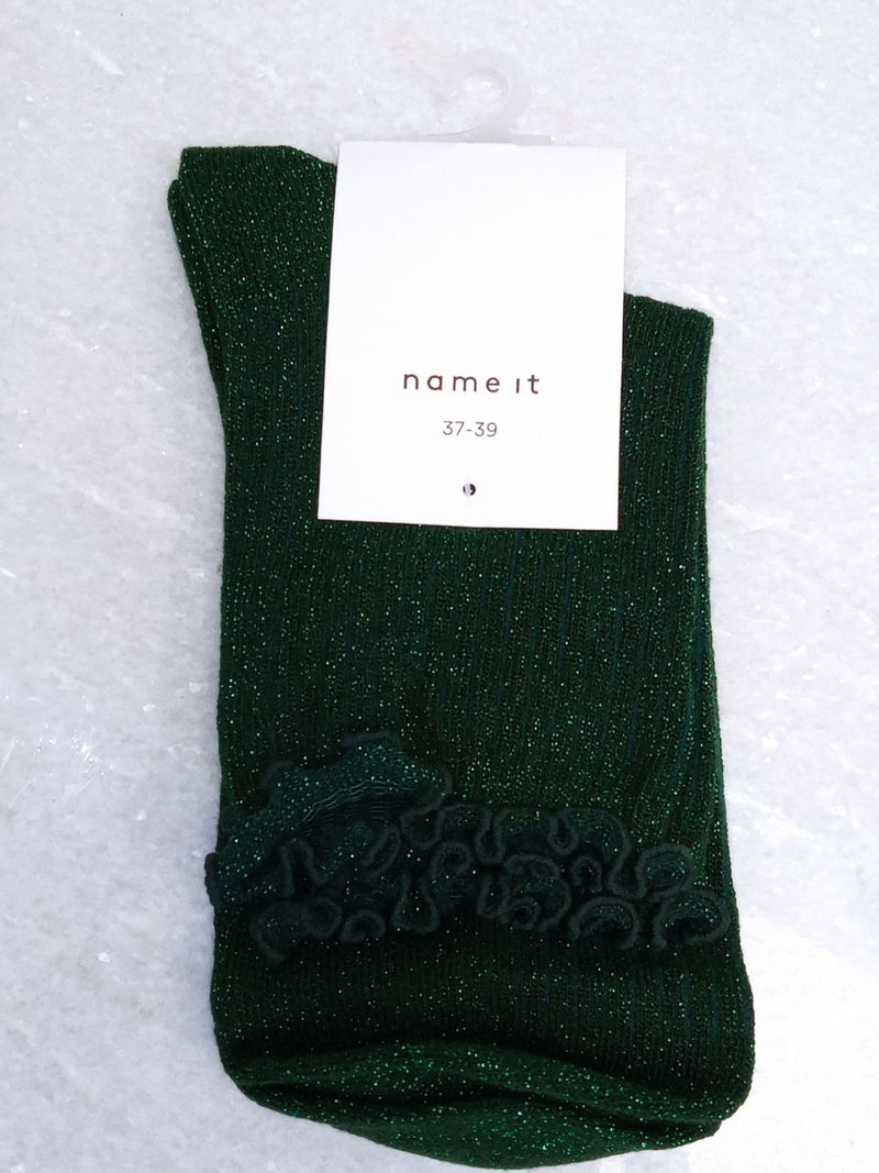 Name it Nanni Kids Glitter Sock | Green