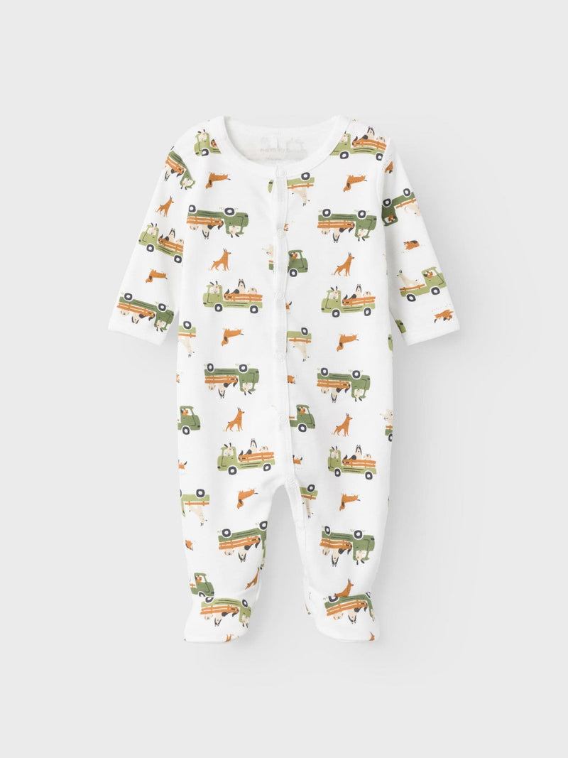 Name it  Nightsuit NB W/F Dog | White
