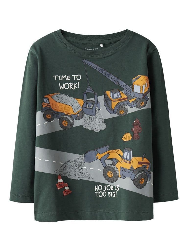 Name it Ofek Tonka Mini LS Top | Green