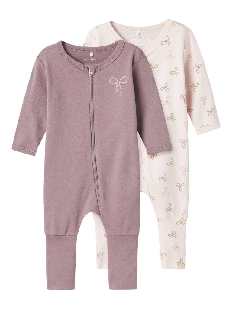 Name it Pink Bow  2 Pack Zip  Night Set | Pink