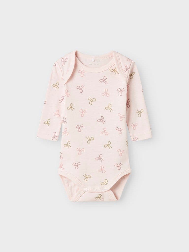Name it Pink Bow 3 Pack LS Vest | Pink