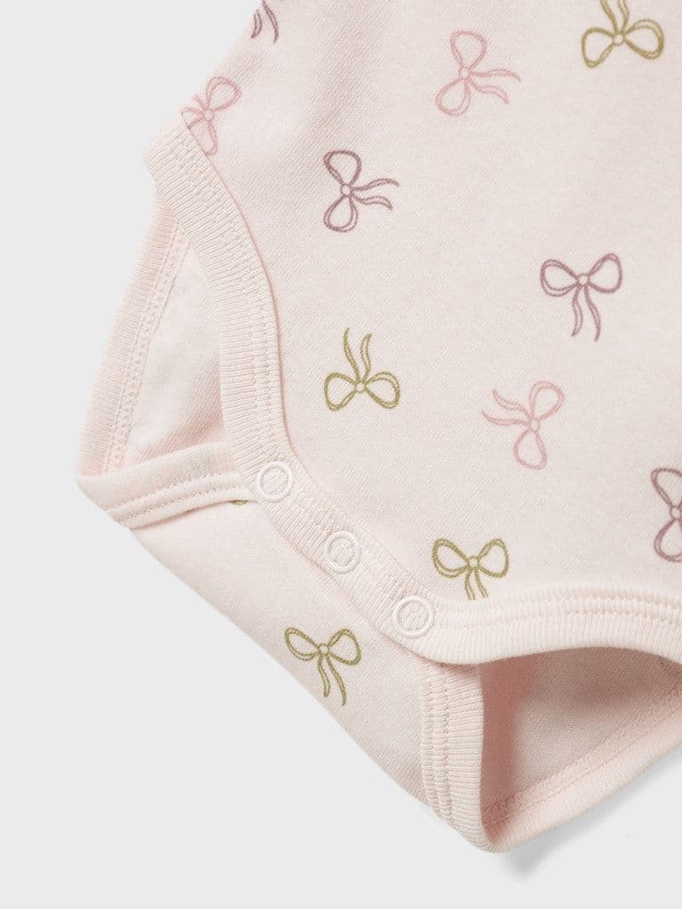 Name it Pink Bow 3 Pack LS Vest | Pink